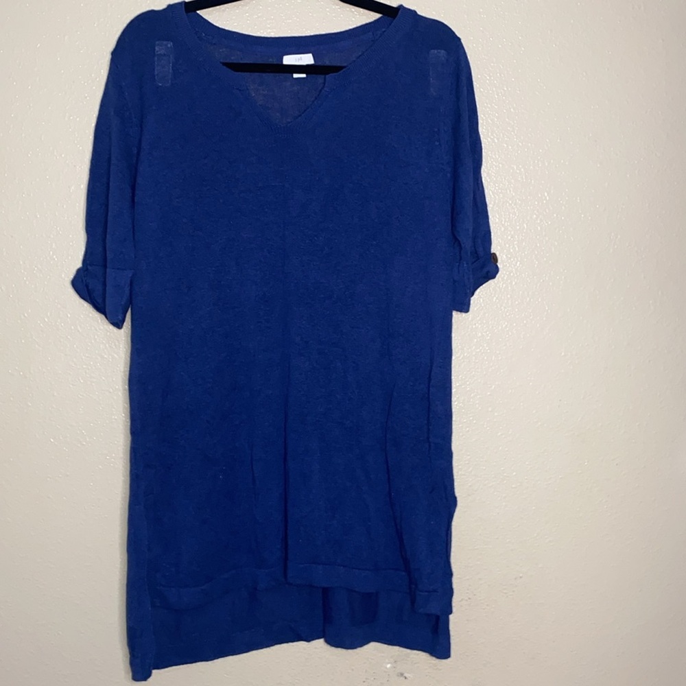 J.Jill Linen 3/4‎ Sleeve Top size Medium coastal breathable beach lagenlook